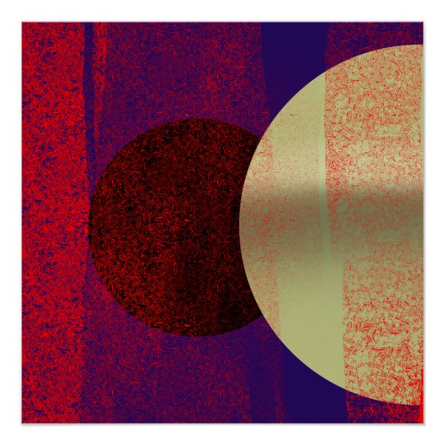 Lunar Eclipse - abstract Poster (Front)