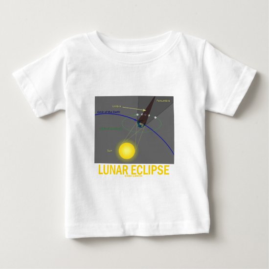 Lunar Eclipse (Astronomy Attitude) Baby T-Shirt
