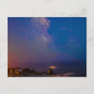 Lunar Eclipse & Milky Way Bandon Beach, Oregon Postcard