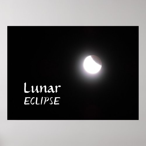 Lunar Eclipse Moon Photo Poster