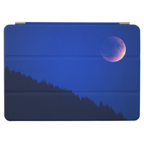 Lunar Eclipse Over Forest  Zug Switzerland iPad Air Cover