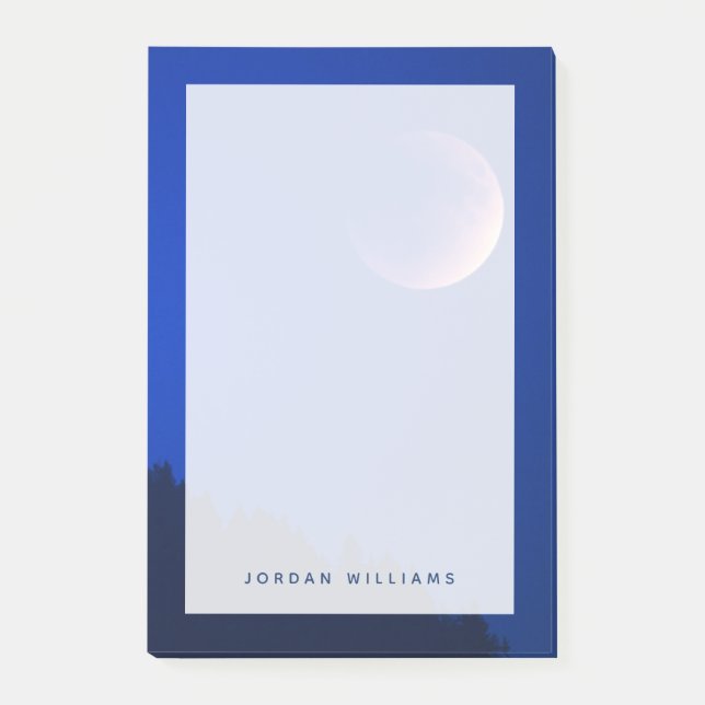 Lunar Eclipse Over Forest | Zug, Switzerland Post-it Notes (Front)