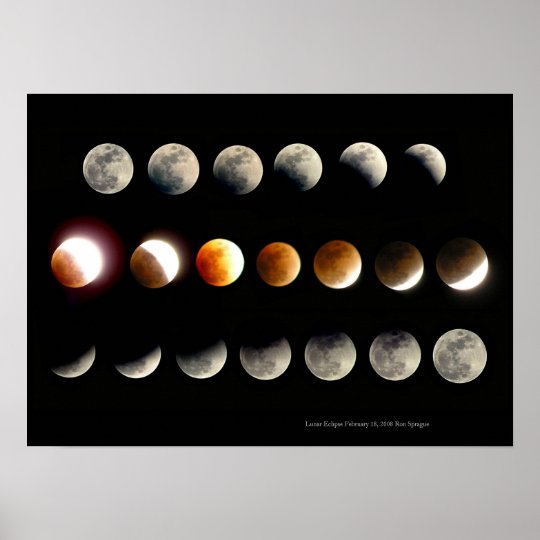 Lunar Eclipse Poster | Zazzle.com