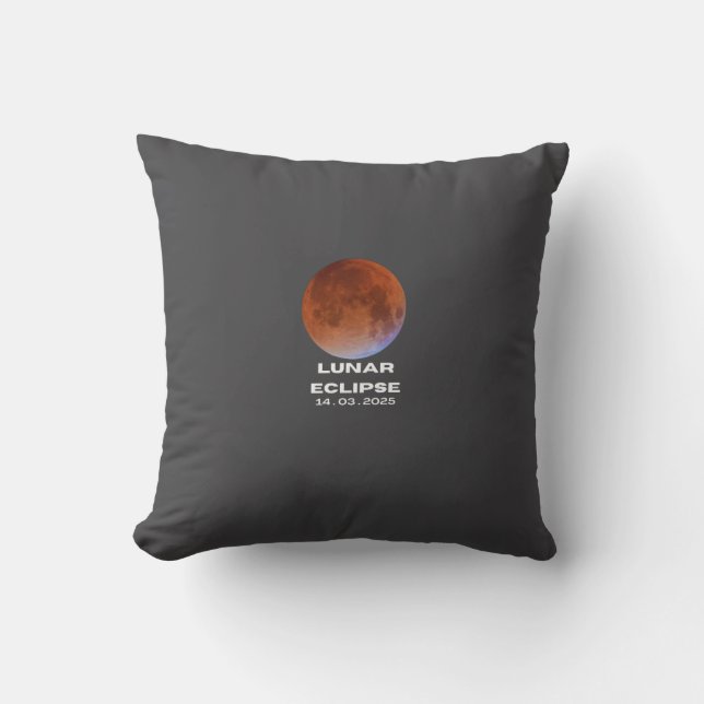 lunar eclipse throw pillow (Front)