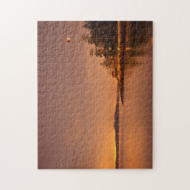 Lunar Eclipse | Victoria, British Columbia Jigsaw Puzzle (Vertical)