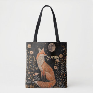 Lunar Fox Garden Woodland Tote Bag