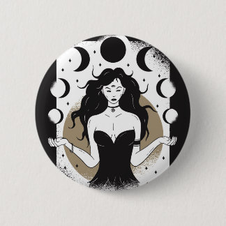 Lunar Goddess Button