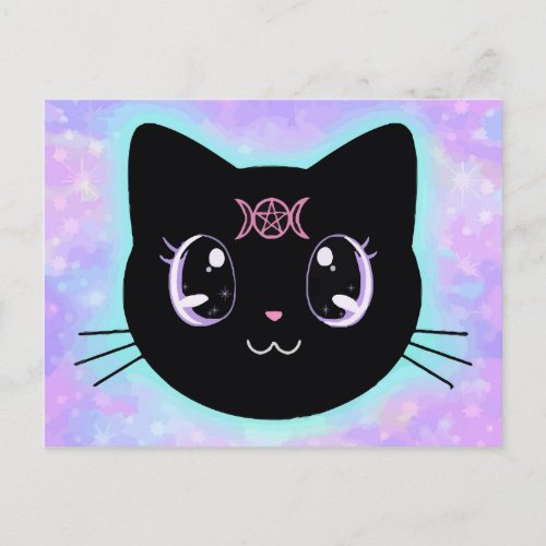 Lunar Kitty Postcard