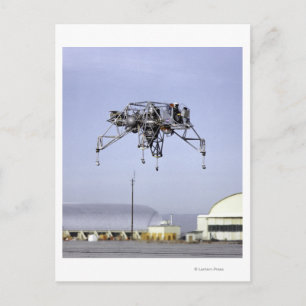 Lunar Landing Research Vehicle in Flight Postcard