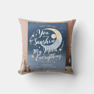 Lunar Legacy: ‘You Are My Moon’ Throw Pillow