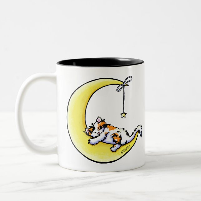 Lunar Love Calico Cat Mug (Left)
