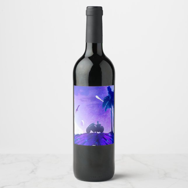 Lunar Mirage – Artistic Food & Beverage Label Set (Front)