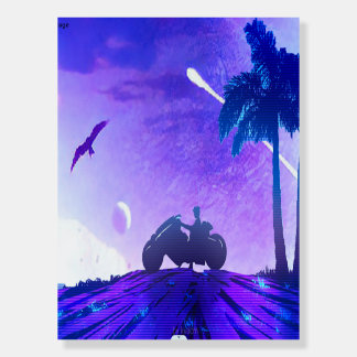 Lunar Mirage – Surreal Palestinian Digital Art Foa Foam Board