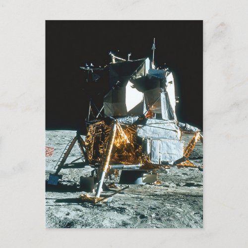 Lunar Module on the Moon Postcard