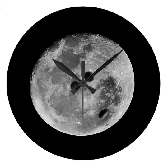 Lunar Moon Funny Bowler Bowling Ball Large Clock | Zazzle.com