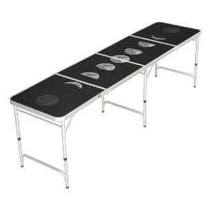 Lunar Moon Phases Celestial Beer Pong Table