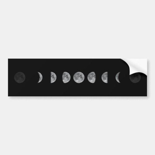 Lunar Moon Phases Celestial   Bumper Sticker