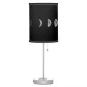 Lunar Moon Phases Celestial Customized Name Table Lamp (Left)