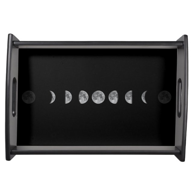 Lunar Moon Phases Celestial  Serving Tray (Front)