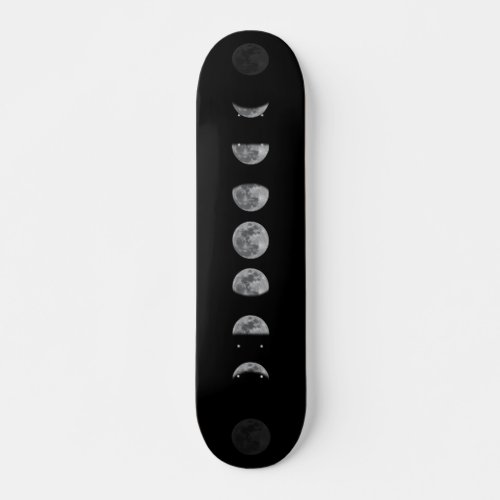 Lunar Moon Phases Celestial Skateboard