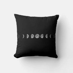 Lunar Moon Phases Celestial Throw Pillow