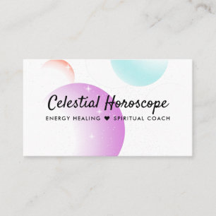 Lunar Moon Phases Reiki Practitioner Celestial Business Card