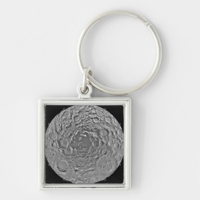 Lunar mosaic of the south polar region of the m keychain (Front)