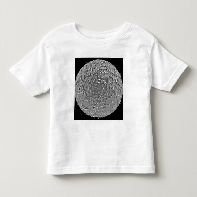 Lunar mosaic of the south polar region of the m toddler t-shirt (Front)
