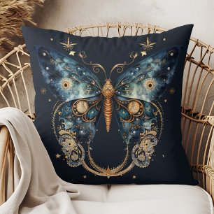 Lunar Moth - Celestial Witchmas Throw Pillow