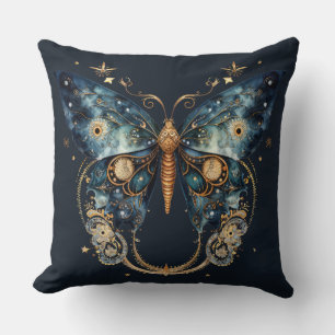 Lunar Moth - Celestial Witchmas Throw Pillow