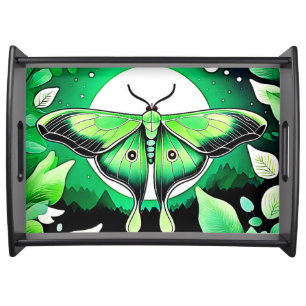 Lunar Moth Night Serving Tray