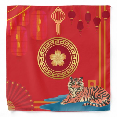 Lunar New Year 2022 _ Water Tiger Cloth Bandana