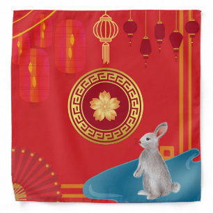Lunar New Year 2023 - Water Rabbit Cloth  Bandana
