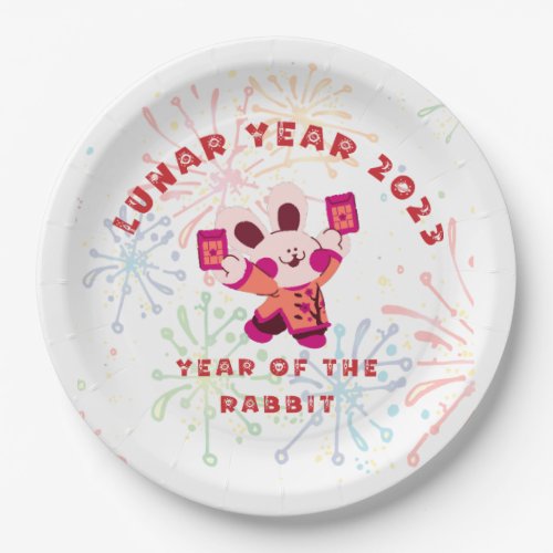 Lunar New Year 2023 Year of the Rabbit  Paper Plates