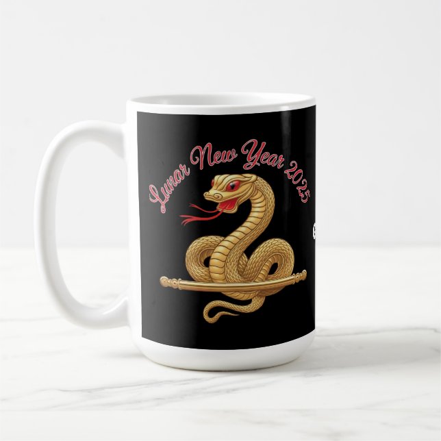 Lunar New Year 2025 Celebrating the Year of Snake Coffee Mug (Left)