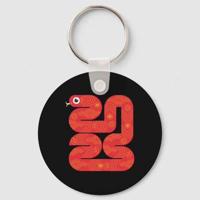 Lunar New Year 2025 - Year Of The Snake  Keychain (Front)