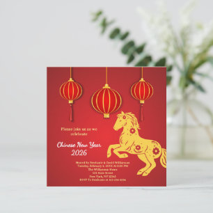 Lunar New Year 2026   Year of the Horse Invitation