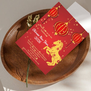 Lunar New Year 2026 Year of the Horse Invitation