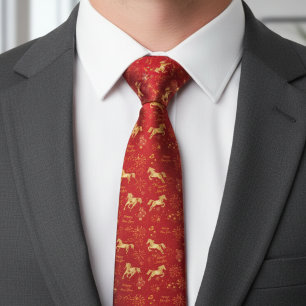 Lunar New Year 2026   Year of the Horse Neck Tie