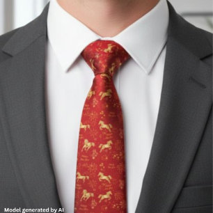 Lunar New Year 2026 Year of the Horse Neck Tie