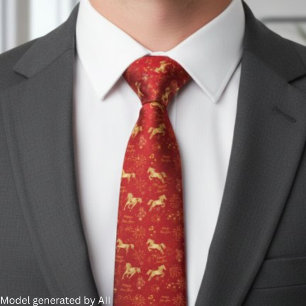 Lunar New Year 2026 Year of the Horse Neck Tie