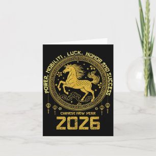 Lunar New Year 2026 Zodiac Horse Collection Card