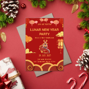 Lunar New Year Celebration: A Night of Joy  Acrylic Invitations