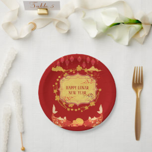 Lunar New Year Celebration: A Night of Joy Paper Plates