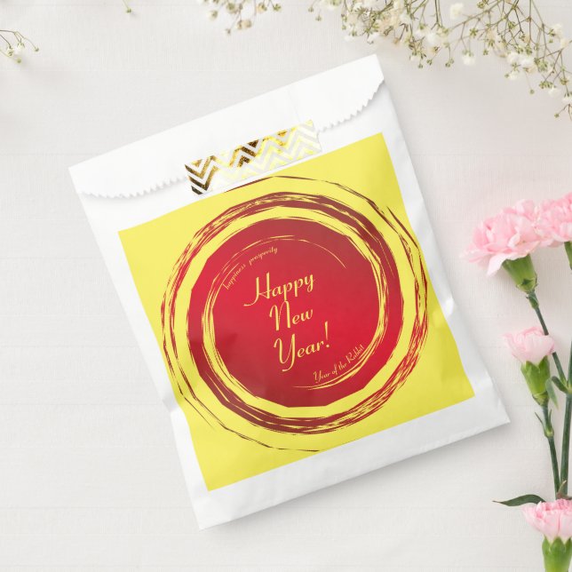 Lunar New Year Happiness Prosperity Harmony Favor Bag (Sealed)