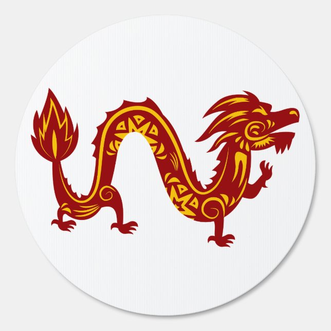 Lunar New Year Of Dragon Zodiac Animal    Sign (Front)