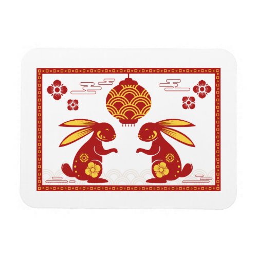 Lunar New Year Of Rabbit 2023 Zodiac Animal  Magnet