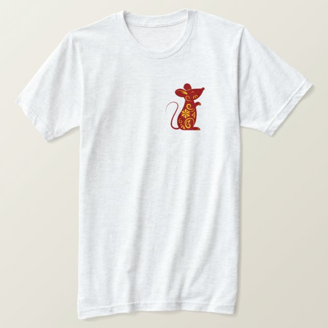 Lunar New Year Of Rat Zodiac Animal   T-Shirt (Design Front)