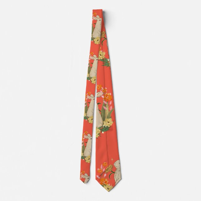 Lunar new year of the rabbit tie (Back)