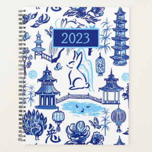 Lunar New Year Rabbit Chinoiserie Planner